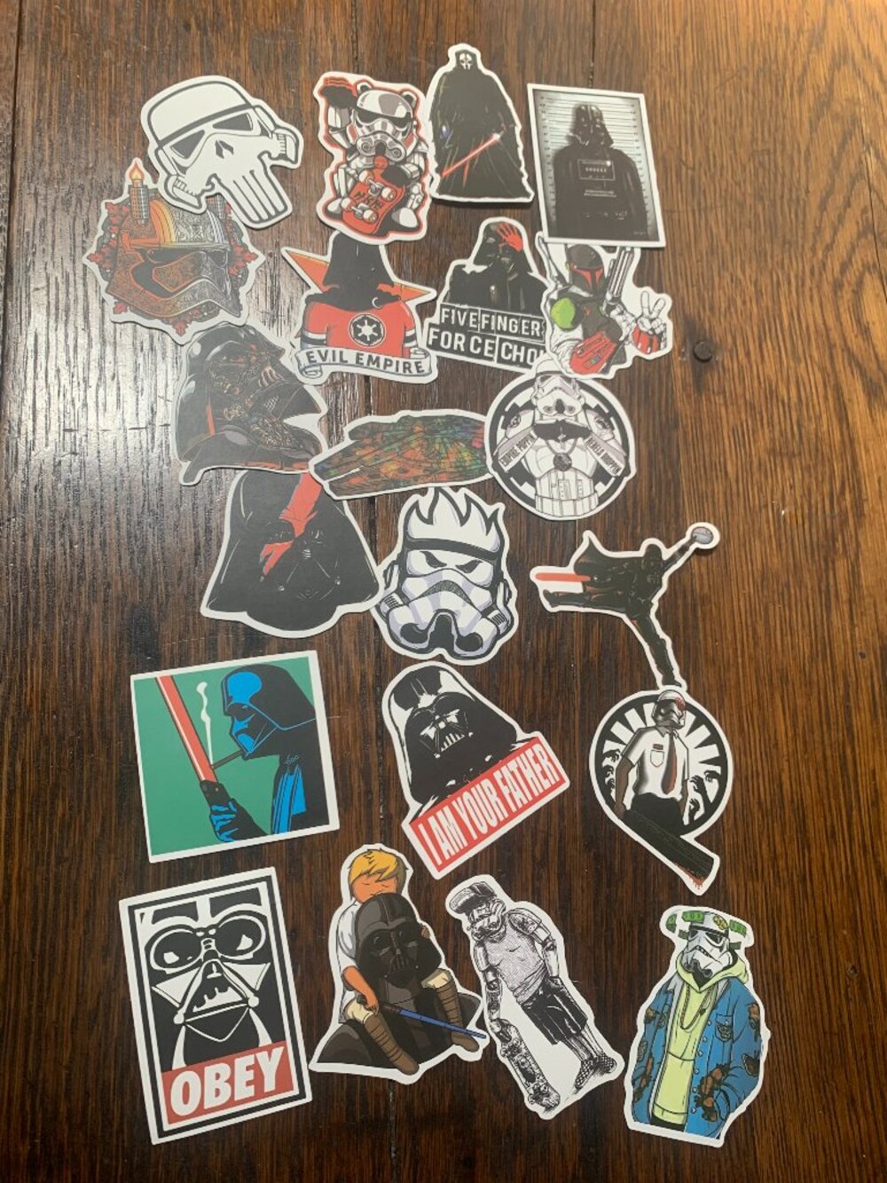 21ct Star War Doodle Stickers LOOSE